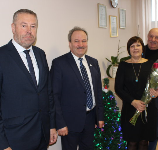 Savivaldybės vadovų sveikinimai Gardamo seniūnei Birutei Pocevičienei