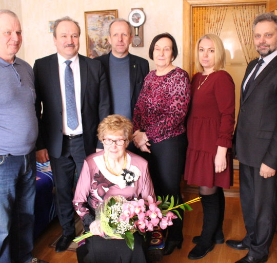 90-ojo jubiliejaus proga pasveikinta Leokadija Kėrienė