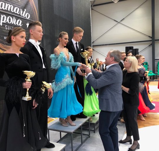Įvyko sportinių šokių konkursas „Pamario pora 2019“