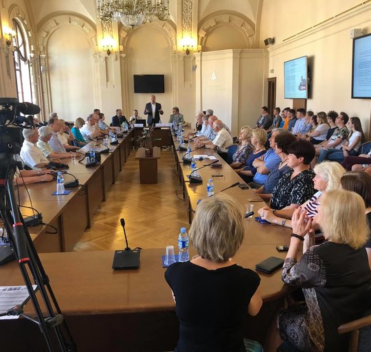 Lietuvos mokslų akademijoje įvyko mokslininkų ir Savivaldybės vadovų diskusija apie potvynio...