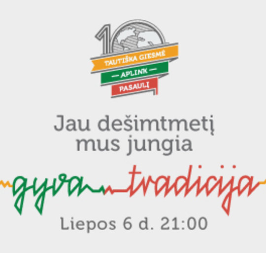 Liepos 6-ąją giedokime Lietuvos himną visi kartu!