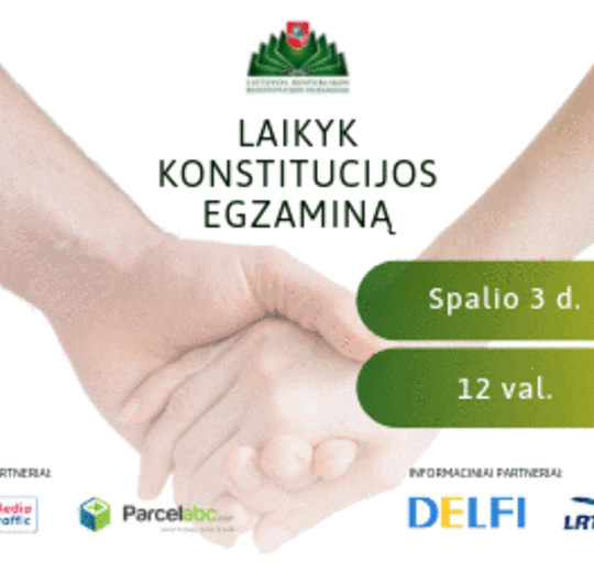 Tradicija tęsiasi – bus išrinkti geriausi Lietuvos Respublikos Konstitucijos žinovai
