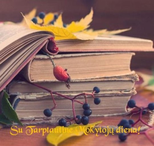 Su Mokytojų diena!