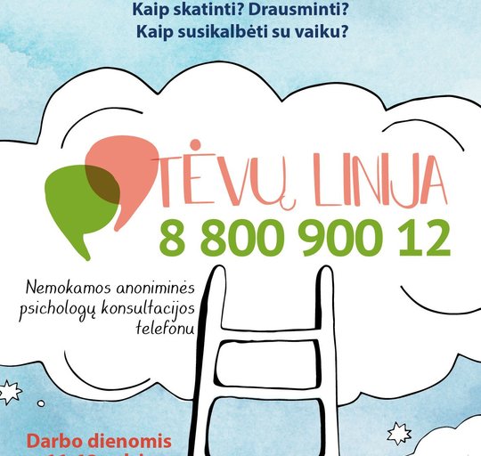 Per 2-ejus metus „Tėvų linijos“ psichologai padėjo beveik 2,5 tūkst. tėvų