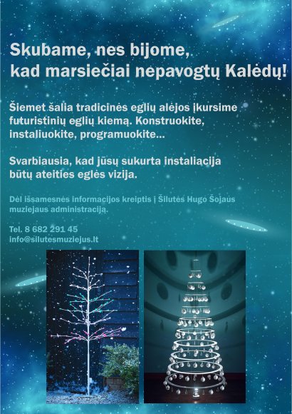 Muziejininkai kviečia sukurti futuristines eglutes