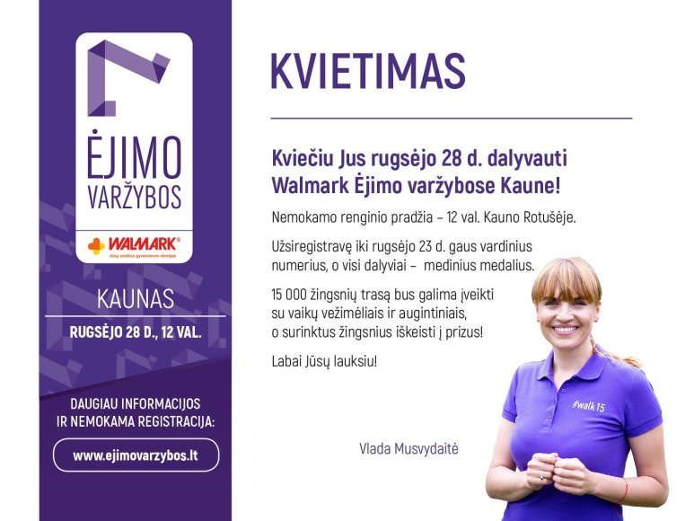 Kviečiame dalyvauti #walk 15