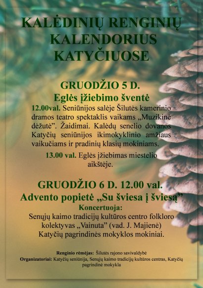 Kalėdiniai renginiai Katyčiuose
