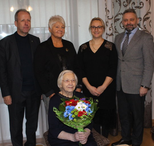 90-mečio šventė užliejo Stasės Stanišauskienės namus