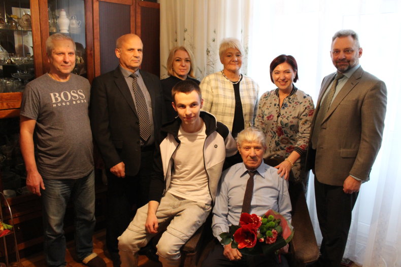 90-ojo jubiliejaus proga pasveikintas šilutiškis Steponas Papievis