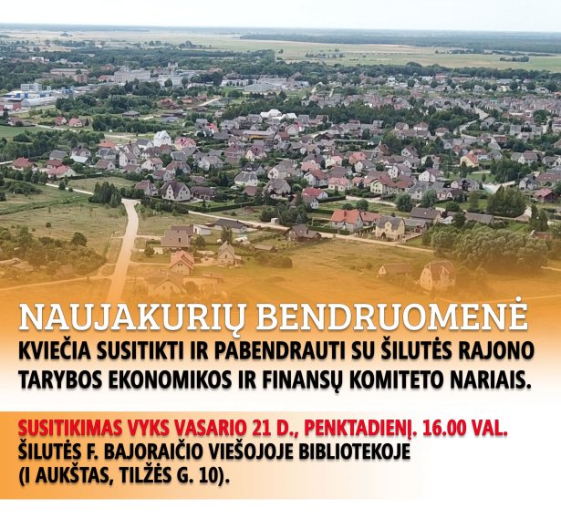 Kviečiame dalyvauti susitikime 