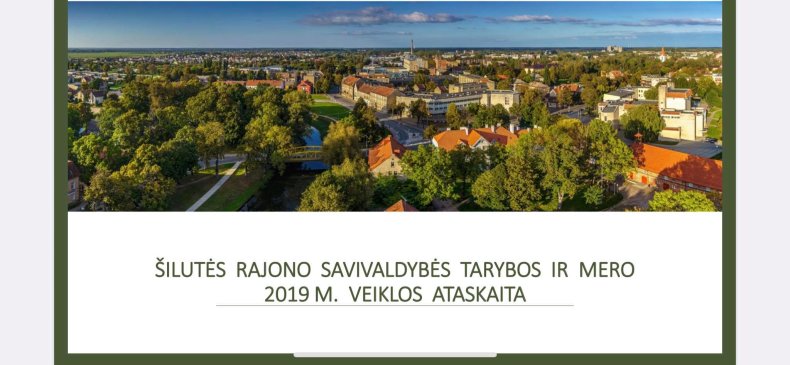 Savivaldybės veiklos ataskaitos