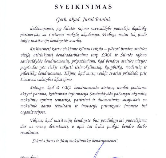 Birželio 1-ąją - bendradarbiavimo sukaktis