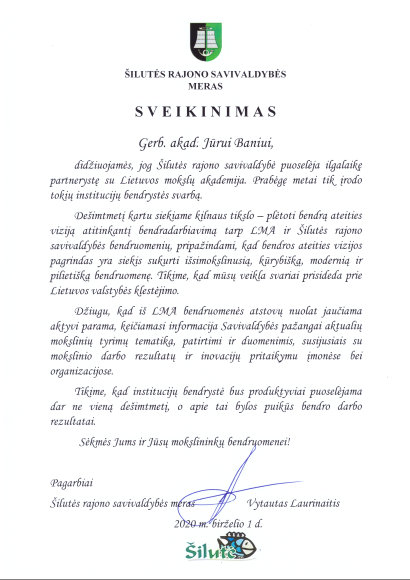 Birželio 1-ąją - bendradarbiavimo sukaktis