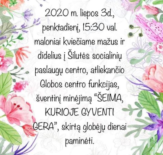 Minėjimas „Šeima, kurioje gyventi gera“