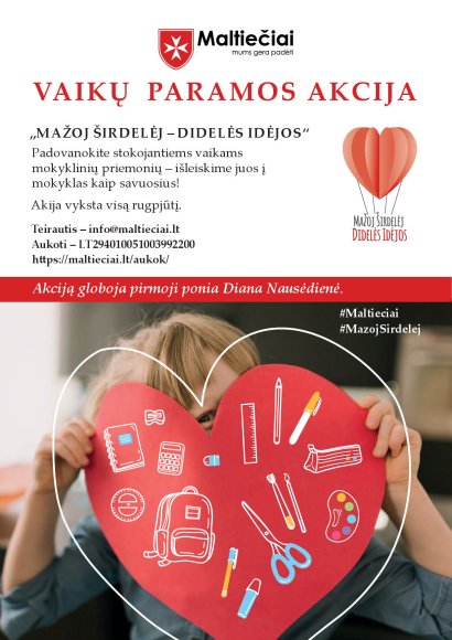 Kviečiame prisidėti prie vaikų paramos akcijos