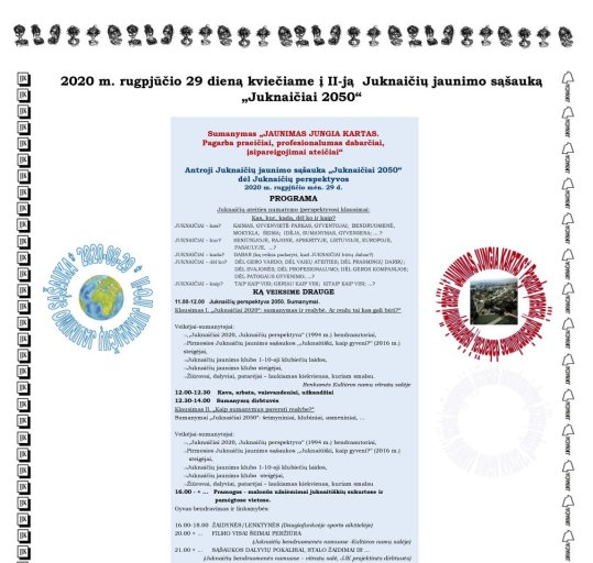 Organizuojama Juknaičių jaunimo sąšauka