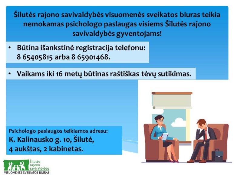 Nemokamos psichologo paslaugos