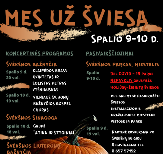 Švėkšnoje vyks renginys „Mes už šviesą“