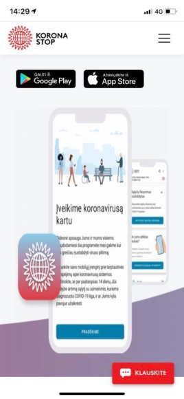 Stabdyti viruso plitimą Lietuvoje padės mobilioji programėlė