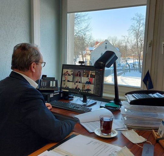 Šilutės savivaldybės meras nuotoliniame susitikime   su kultūros ministru aptarė kultūros...