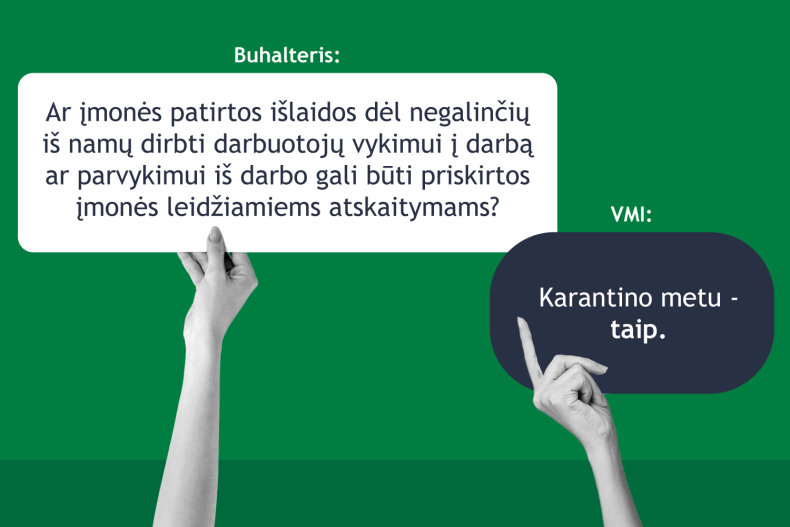 VMI: leidžiami atskaitymai – karantino dėl COVID-19 metu įmonių išlaidos dėl darbuotojų...