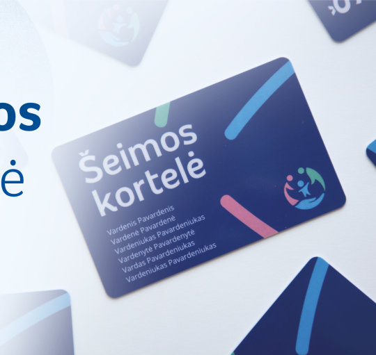 Teisė naudotis šeimos kortelės privilegijomis suteikiama ir šeimynoms