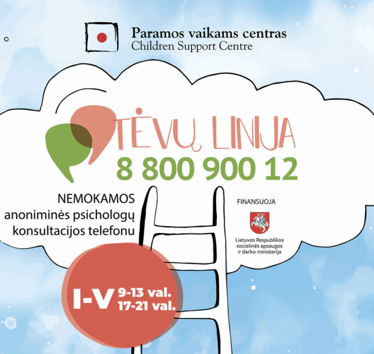 Nemokamos psichologų konsultacijos „Tėvų linijoje“ padeda sulaukti eilės pas psichologą