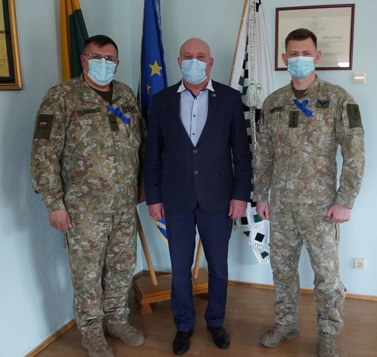 Savivaldybėje apsilankė Motorizuotos pėstininkų brigados „Žemaitija“ vadas