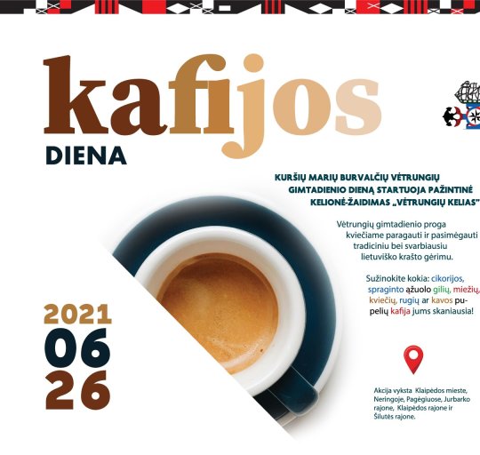 Birželio 26 dieną  Mažojoje Lietuvoje vėl kvepės „kafija“