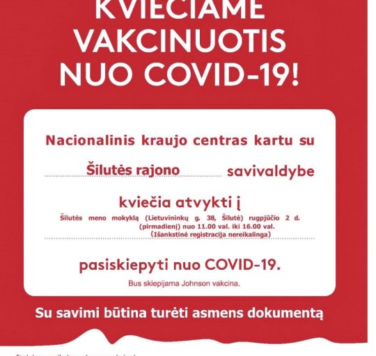 Vakcinacija be registracijos