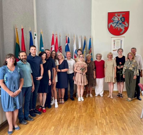 Pagerbti geriausi abiturientai ir juos mokę mokytojai