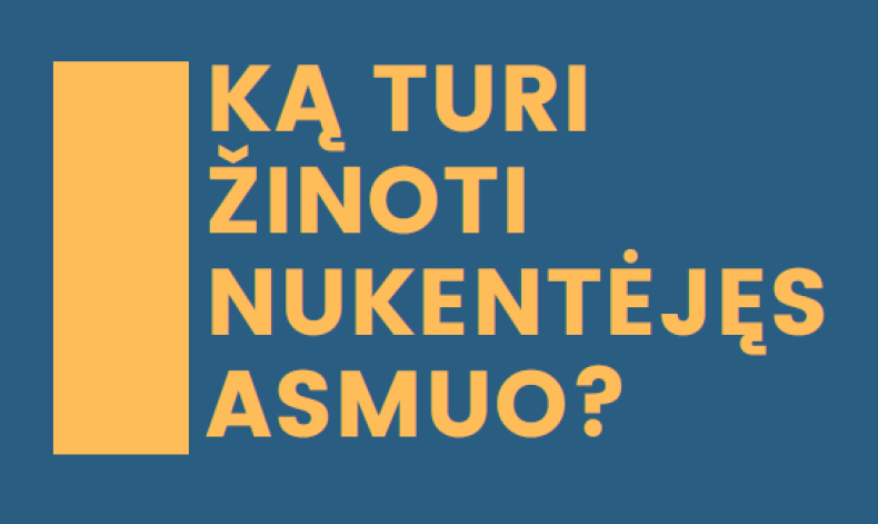 Elektroninis informacinis leidinys nukentėjusiems asmenims