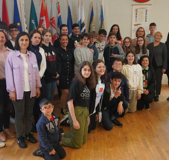 Savivaldybėje apsilankė mokiniai iš Italijos, Slovakijos ir Turkijos