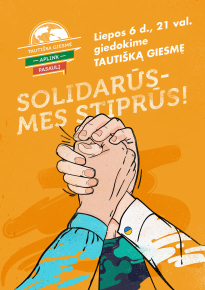Liepos 6-ąją kviečiame Tautišką giesmę sugiedoti kartu!