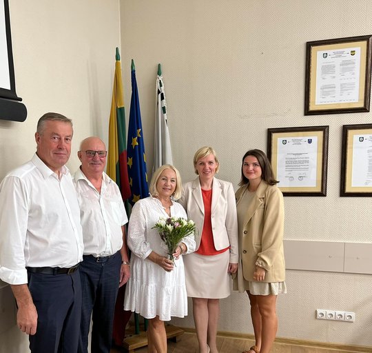 Apdovanota Šilutės rajono savivaldybės Garbės ambasadorė