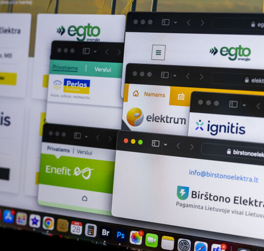 Informacija „Perlas energija“ vartotojams