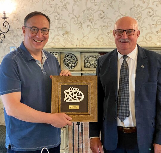 Šilutėje apsilankė JAV ambasadorius Robert S. Gilchrist