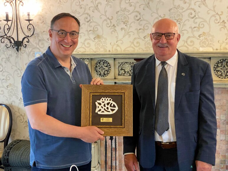 Šilutėje apsilankė JAV ambasadorius Robert S. Gilchrist
