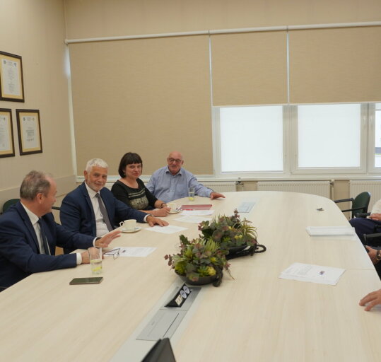 Savivaldybėje apsilankė Klaipėdos rajono savivaldybės meras