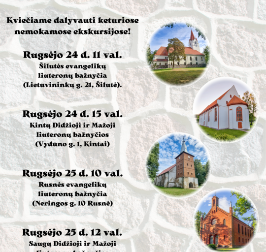 Pasaulinės turimo dienos proga kviečia pažinti krašto bažnyčias
