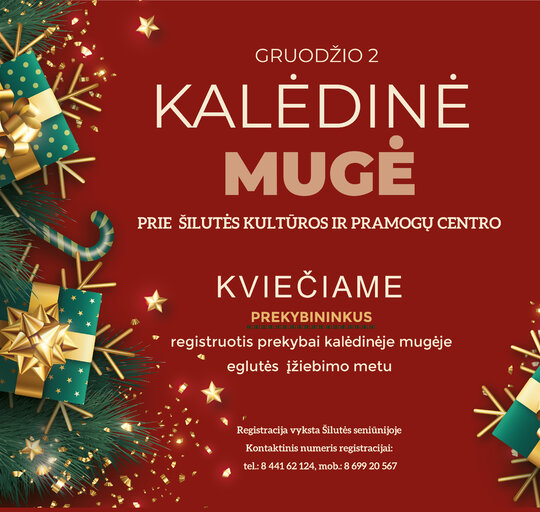Kviečiame prekybininkus registruotis į Kalėdinę mugę