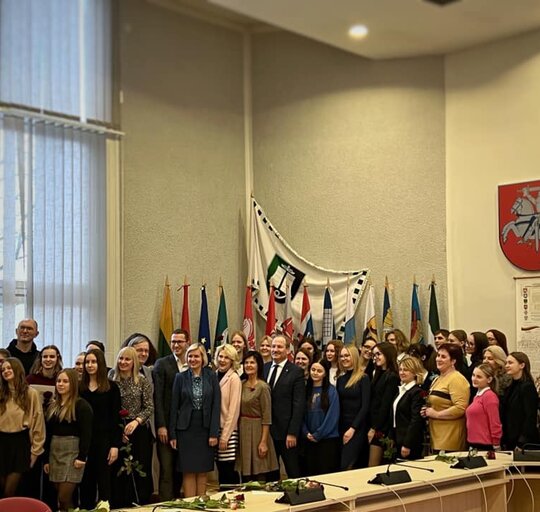Savivaldybės vadovai padėkojo dalyvavusiems Jaunimo savanoriškos tarnybos programoje