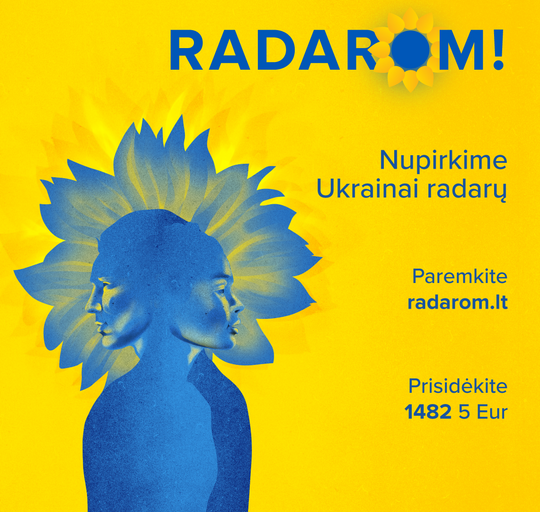 Kvietimas prisijungti prie akcijos RADAROM! Nupirkime Ukrainai radarų