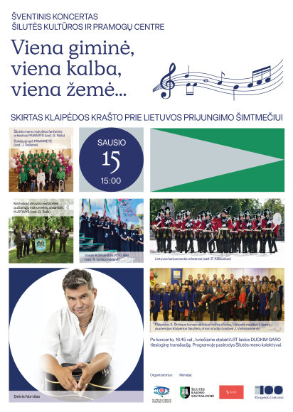 Kviečiame į Šilutės rajono savivaldybės renginius, skirtus Didžiosios ir Mažosios Lietuvos...