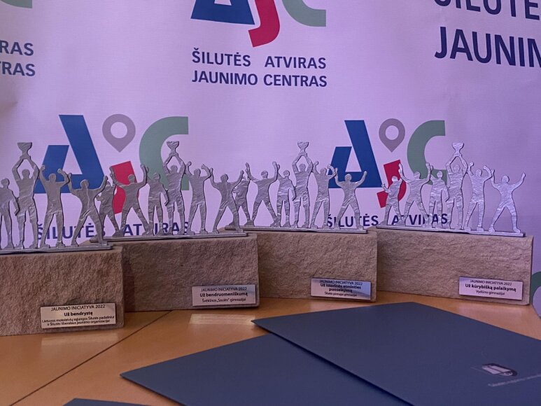 Padėkos renginyje „Jaunimo iniciatyva 2022“ buvo įvertinti geriausi