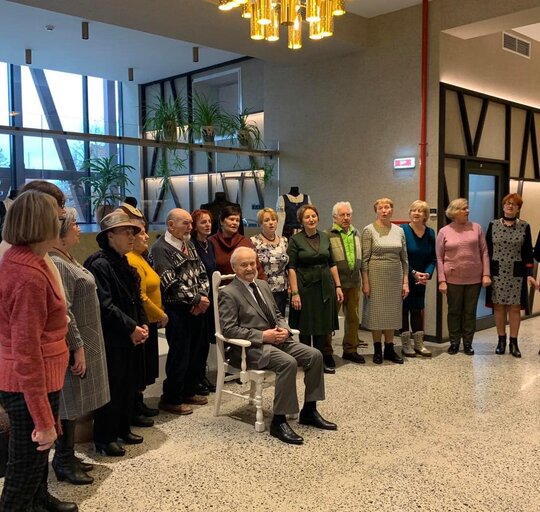 90-ojo jubiliejaus proga pasveikintas Antanas Mitkus