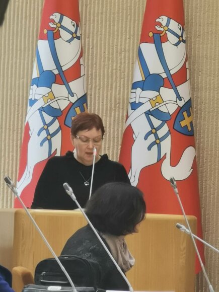 Seime vykusioje konferencijoje  - V. Griškevičienės pranešimas