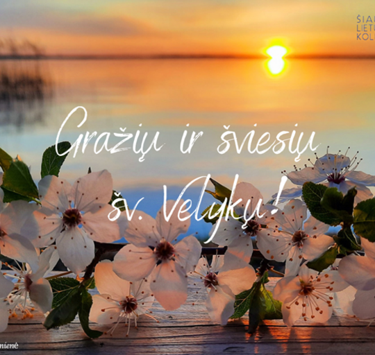 Sveikinimai šv. Velykų proga