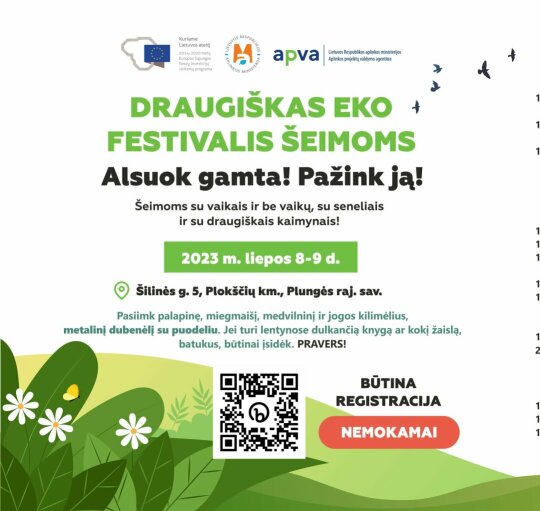 Kviečia į draugišką EKO festivalį šeimoms