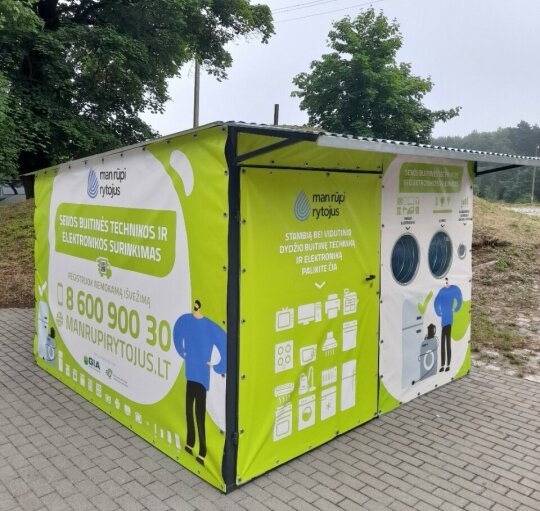 Šilutėje įrengta senos buitinės technikos ir elektronikos surinkimo aikštelė